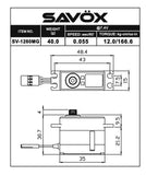 SV1260MG - Mini Digital High Voltage Aluminum Case Servo 0.055/167@ 7.4V